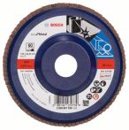 Bosch Fächerschleifscheibe X571, Best for Metal, gerade, 125 mm, 22,23 mm, 60, Kunst.