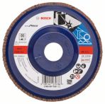Bosch Fächerschleifscheibe X571, Best for Metal, gerade, 125 mm, 22,23 mm, 80, Kunst.