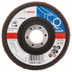 Bosch Fächerschleifscheibe X551, Expert for Metal, gerade, 115 mm, 22,23 mm, 40, Glas