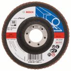 Bosch Fächerschleifscheibe X551, Expert for Metal, gerade, 115 mm, 22,23 mm, 60, Glas