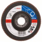 Bosch Fächerschleifscheibe X551, Expert for Metal, gerade, 125 mm, 22,23 mm, 40, Glas