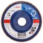 Bosch Fächerschleifscheibe X551, Expert for Metal, gerade, 115 mm, 22,23 mm, 40, Kunst