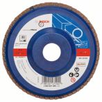 Bosch Fächerschleifscheibe X551, Expert for Metal, gerade, 125 mm, 22,23 mm, 40, Kunst