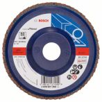 Bosch Fächerschleifscheibe X551, Expert for Metal, gerade, 125 mm, 22,23 mm, 60, Kunst