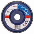Bosch Fächerschleifscheibe X551, Expert for Metal, gerade, 125 mm, 22,23 mm, 120,Kunst