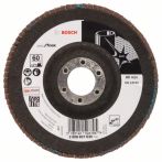 Bosch Fächerschleifscheibe X581, Best for Inox, gewinkelt, 125 mm, 22,23 mm, 60, Glas