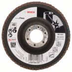 Bosch Fächerschleifscheibe X581, Best for Inox, gerade, 115 mm, 22,23 mm, 40, Glas