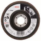 Bosch Fächerschleifscheibe X581, Best for Inox, gerade, 115 mm, 22,23 mm, 80, Glas