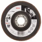 Bosch Fächerschleifscheibe X581, Best for Inox, gerade, 125 mm, 22,23 mm, 60, Glas