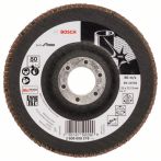 Bosch Fächerschleifscheibe X581, Best for Inox, gerade, 125 mm, 22,23 mm, 80, Glas