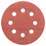 Bosch Schleifblatt C470 für Exzenterschleifer, 115 mm, 320, 8 Löcher, Klett, 5er-Pack