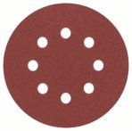 Bosch Schleifblatt C470 für Exzenterschleifer, 125 mm, 100, 8 Löcher, Klett, 5er-Pack