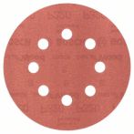Bosch Schleifblatt C470 für Exzenterschleifer, 125 mm, 320, 8 Löcher, Klett, 5er-Pack