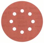 Bosch Schleifblatt C470 für Exzenterschleifer, 125 mm, 400, 8 Löcher, Klett, 5er-Pack