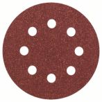 Bosch Schleifblatt C430, 115 mm, 80, 8 Löcher, Klett, 5er-Pack