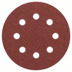 Bosch Schleifblatt C430, 115 mm, 120, 8 Löcher, Klett, 5er-Pack