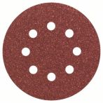 Bosch Schleifblatt C430, 125 mm, 80, 8 Löcher, Klett, 5er-Pack