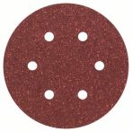 Bosch Schleifblatt C430, 150 mm, 40, 6 Löcher, Klett, 5er-Pack