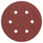 Bosch Schleifblatt C430, 150 mm, 60, 6 Löcher, Klett, 5er-Pack