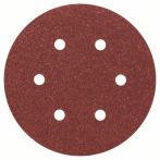Bosch Schleifblatt C430, 150 mm, 80, 6 Löcher, Klett, 5er-Pack