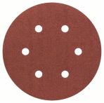 Bosch Schleifblatt C430, 150 mm, 180, 6 Löcher, Klett, 5er-Pack