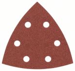 Bosch Schleifblatt-Set für Deltaschleifer, 25-teilig, 6 Löcher, 93 mm, 180