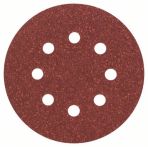 Bosch Schleifblatt C430, 125 mm, 60, 8 Löcher, Klett, 5er-Pack