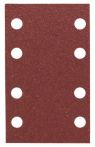 Bosch Schleifblatt C430, 80 x 133 mm, 60, 8 Löcher, Klett, 10er-Pack