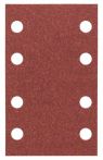 Bosch Schleifblatt C430, 80 x 133 mm, 120, 8 Löcher, Klett, 10er-Pack