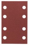 Bosch Schleifblatt C470, 80 x 133 mm, 80, 8 Löcher, Klett, 10er-Pack