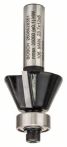 Bosch Fase-/Bündigfräser, 8 mm, D1 23,7 mm, B 5,5 mm, L 12 mm, G 54 mm, 25°