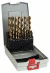 Bosch Metallbohrer-Set HSS-TiN (Titan-Beschichtung), ProBox, 19-teilig, 1-10 mm