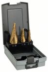Bosch Stufenbohrer HSS-TiN-Set, 3-teilig, 4 - 12 mm, 4 - 20 mm, 6 - 30 mm