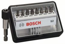 Bosch Schrauberbit-Set Robust Line S Extra-Hart, 8 + 1-teilig, 25 mm, PZ
