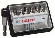 Bosch Schrauberbit-Set Robust Line M Extra-Hart, 12+1-teilig, 25 mm, PH, PZ, Torx, LS