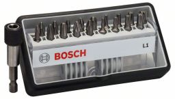 Bosch Schrauberbit-Set Robust Line L Extra-Hart, 18+1-teilig, 25mm, PH, PZ, Torx