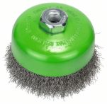Bosch Topfbürste, Edelstahl, gewellter Draht, 100 mm, 0,3 mm, 8500 U/min, M14