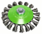 Bosch Kegelbürste, gezopfter Draht, rostfrei, 0,35 mm, 115 mm, 12500 U/min, M 14