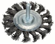 Bosch Scheibenbürste, Stahl, gezopfter Draht, 75 mm, 0,5 mm, 13 mm, 4500 U/ min