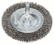 Bosch Scheibenbürste, Edelstahl, gewellter Draht, 70 mm, 0,3 mm, 10 mm, 4500 U/ min