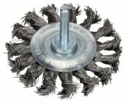 Bosch Scheibenbürste, Edelstahl, gezopfter Draht, 70 mm, 0,35 mm, 14 mm, 4500 U/ min