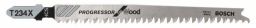 Bosch Stichsägeblatt T 234 X, Progressor for Wood, 100er-Pack