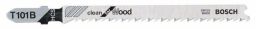 Bosch Stichsägeblatt T 101 B, Clean for Wood, 25er-Pack