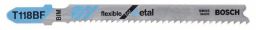 Bosch Stichsägeblatt T 118 BF, Flexible for Metal, 100er-Pack