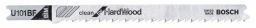 Bosch Stichsägeblatt U 101 BF, Clean for Hard Wood, 3er-Pack