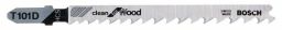Bosch Stichsägeblatt T 101 D, Clean for Wood, 100er-Pack