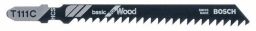 Bosch Stichsägeblatt T 111 C, Basic for Wood, 100er-Pack