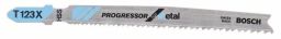 Bosch Stichsägeblatt T 123 XF, Progressor for Metal, 25er-Pack