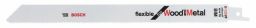 Bosch Säbelsägeblatt S 1122 VF, Flexible for Wood and Metal, 5er-Pack