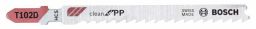 Bosch Stichsägeblatt T 102 D, Clean for PP, 5er-Pack
